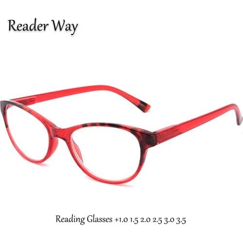 Fashion Design Ladies Reading Glasses Cat Eye Female Reader Eyewear Presbyopic Eyeglasses for Women +1.0 1.5 2.0 2.5 3.0 3.5