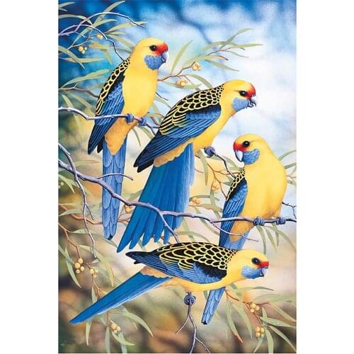 Bird Flower DIY 11CT Cross Stitch Embroidery Kits Craft Needlework Set Cotton Thread Printed Canvas Home Decoration Design