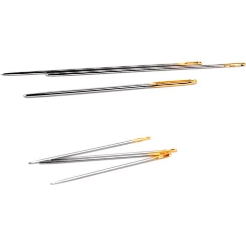 30 Pieces Household Hand Sewing Needles Kit for Canvas Leather Carpet Repair Tools