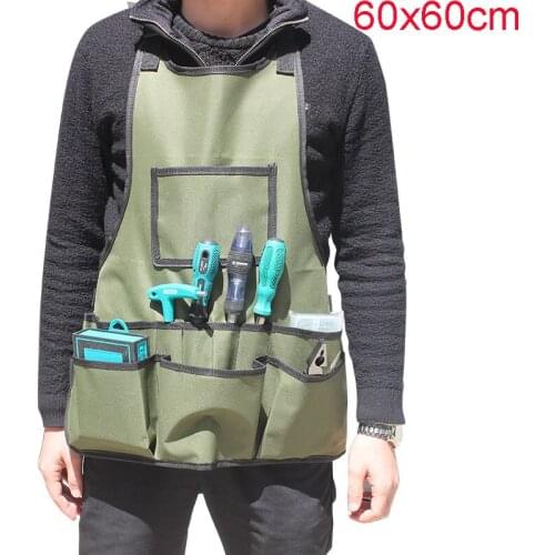 60x60cm Tool Apron Woodworking Gardening Craft Mechanic Oxford Cloth for Tool Storage Organizer Tool kit