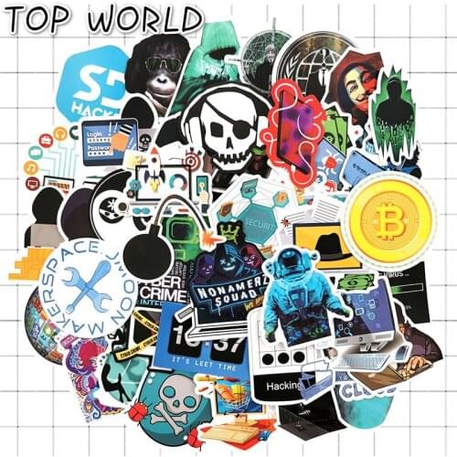 10/50 pcs/set Hackers Programming Language Internet Html Software Waterproof Sticker For Geek Developer To Diy Laptop Sticker