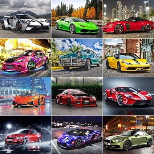 Full Round Sports car Diamond embroidery 5D DIY Diamond painting Diamond mosaic painting Home decoration gifts New