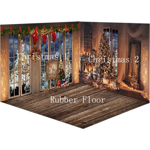 MEHOFOND Christmas Rooms Background Christmas Photo Background Family Decoration Photography Backdrops Props Photo Studio
