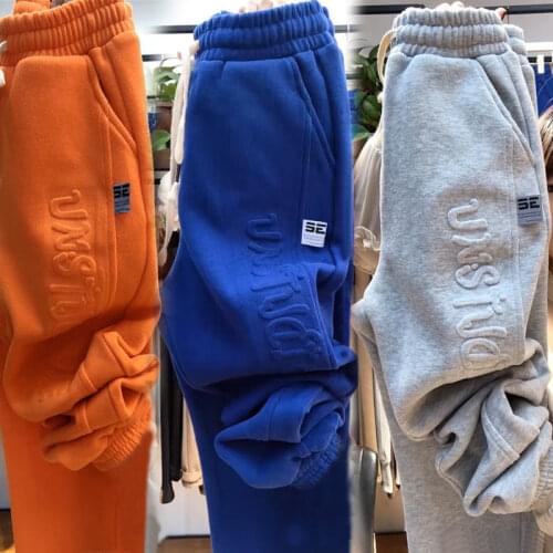 Bloomers 2021 Spring and Autumn New Cotton Sports Pants Female Letters Korean Hip-hop Loose and Thin Waist Pants Harem Pants