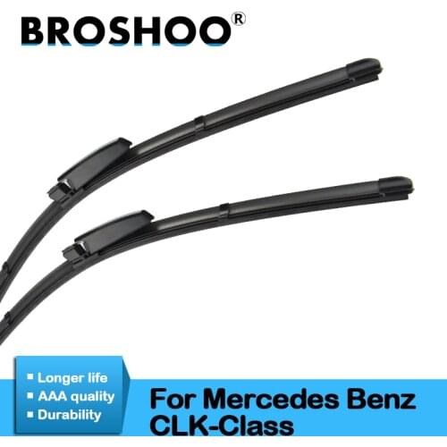 BROSHOO Auto Car Windshield Wiper Blade Rubber For Mercedes Benz CLK Class W209 C209 2002 2003 2004 2005 2006 2007 2008 2009