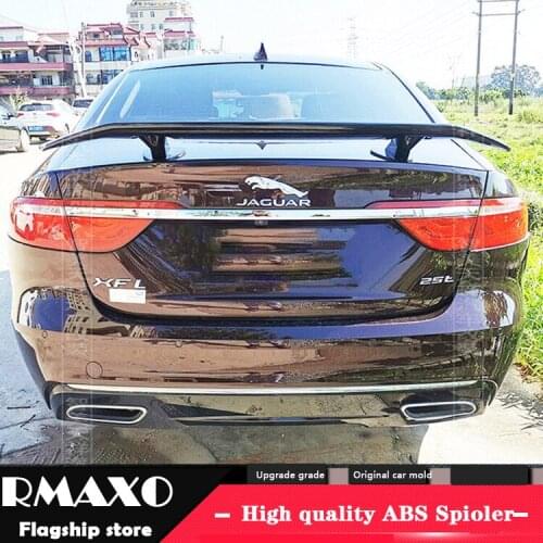 For Jaguar XFL Sedan Universal TF Spoiler 2014-2018 XEL Spoiler ABS plastic Material Car Rear Wing Color Rear Spoiler