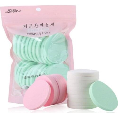 20pcs/pack Flawless Make up Sponges Powder Puff Women Facial Sponges Soft Powder Puff Beauty Foundation Cosmetic Makeup Sponge