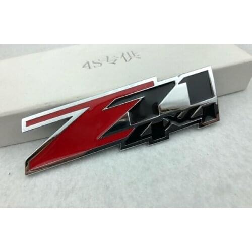 3D Red Auto Stickers Z71 4X4 Badge Emblem Decals Motorcycle Modified Car Accessories