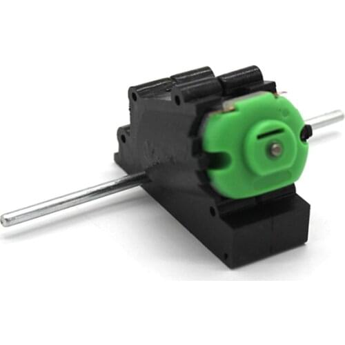 4PCS Double Shaft Oblique Speed Reducer Motor Gearbox Motor 3-6V Gear Motors 45x22x29mm Spare Parts for RC Car 4WD Model