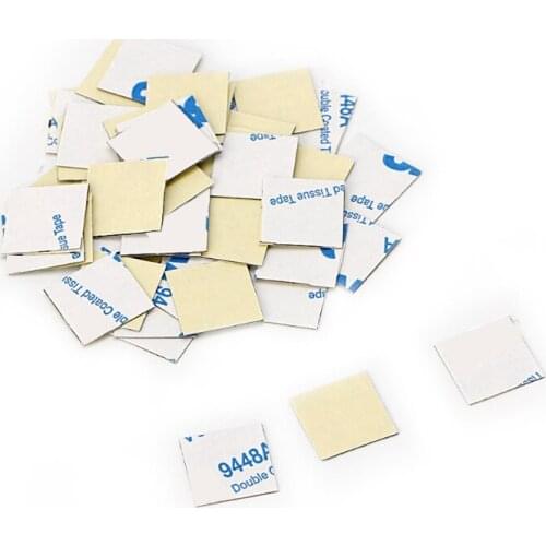 50Pcs 14*14mm Heatsink Thermal Double Side Adhesive Tape Sticker for CPU Screen