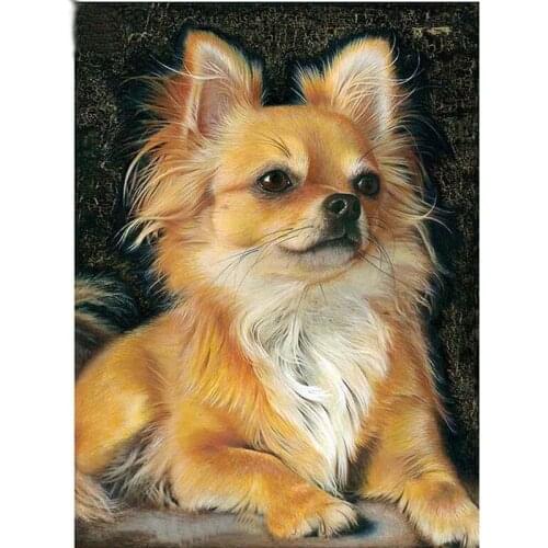 Kexinzu Full Square / Round Drill 5D DIY Diamond Painting "Animal Dog" Embroidery Cross Stitch Mosaic Home Decoration Gift