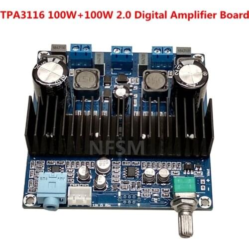 DC12-24V TPA3116 100W+100W 2.0 channel Digital Amplifier Board