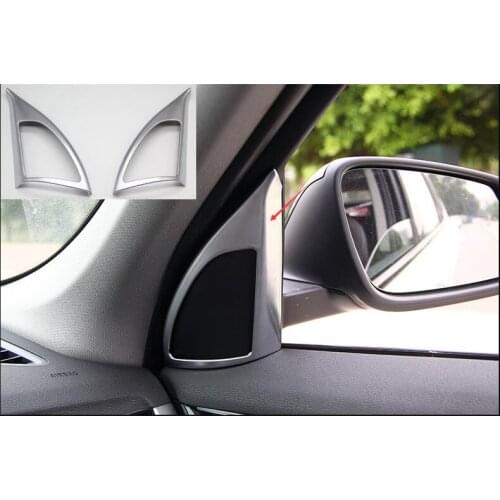 For BMW X1 X2 2018 Inner Window Pillar A Stereo Speaker Triangle Cover Trim ABS