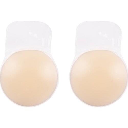 Women Breast Reusable Lift Nipple Cover Invisible Breast Sexy Backless Strapless Bra Push Up Self Adhesive Silicone Bra Lingerie