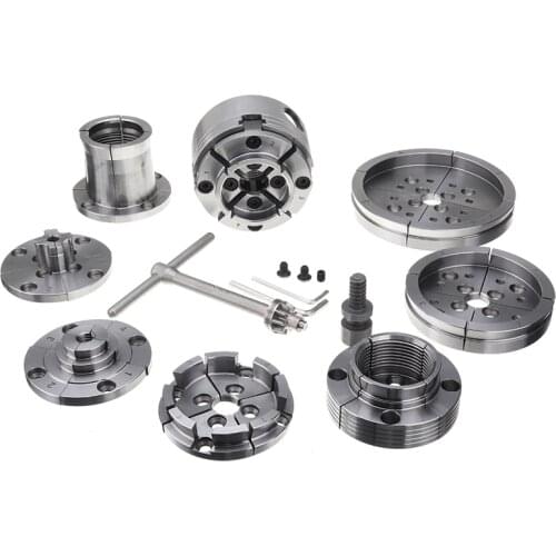 Reversible 3.5 Inch Wood Turning Chuck 1-Inch x 8TPI Thread Wood Lathe Chuck Accessory Jaws Wood Lathe Turning Tool