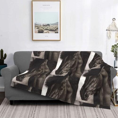 Moondark Horse Carpet Living Room Flocking Textile A Hot Bed Blanket Bed Covers Luxury Blanket Blanket Flannel Blanket