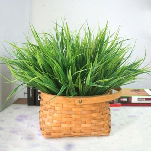 Artificial Fake Plastic Green Grass Plant Flowers Office Home Garden Decor Artificial Plants Decorations