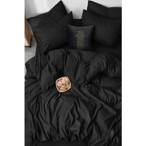 100 cotton double Personality black duvet cover set tubeless cotton bed sheets pillow case cover bed elegant quilt 200x220 modern bedding luxury turkish