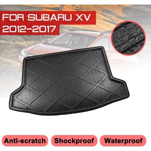 Floor Mats Car Rear Trunk Boot Mat Waterproof Carpet Anti Mud Tray Cargo Liner For Subaru XV 2012-2017