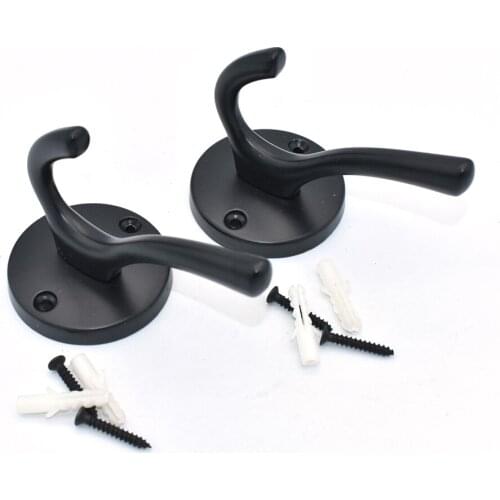 Metal gun black Wall Hook Set, Wall Hook Rack with screws, Decorative Hooks,cast iron wall hooks,Wall Mount for hanging