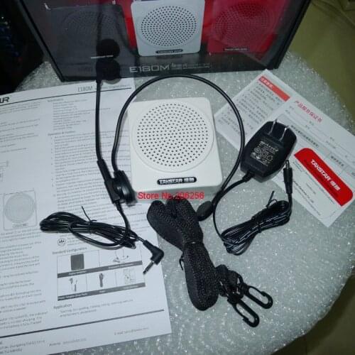 New TAKSTAR E180M Portable Hanging waist Amplifier U disk TF Card Mp3 Play back White Color E180M Wired Portable Amplifier