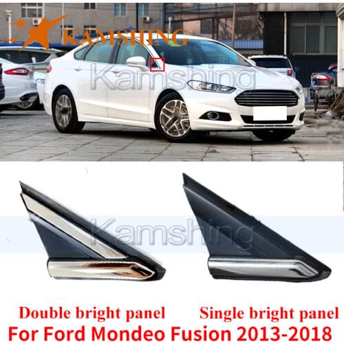 Kamshing For Ford Mondeo Fusion 2013-2018 Front Window Glass Triangle Plate Mirror Corner Triangle Window Garnish Cover Panel