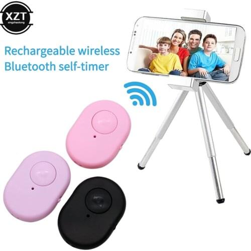 Rechargeable Wireless Bluetooth Self-timer Selfie Stick Shutter Release Wireless Remote Control for IOS 6.0 Android 4.22 or High
