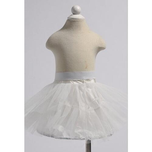 Adjustable Size Flower Girl dress Children Little Kids Underskirt Wedding Crinoline Petticoat Fit 2 to 14 Years Girl