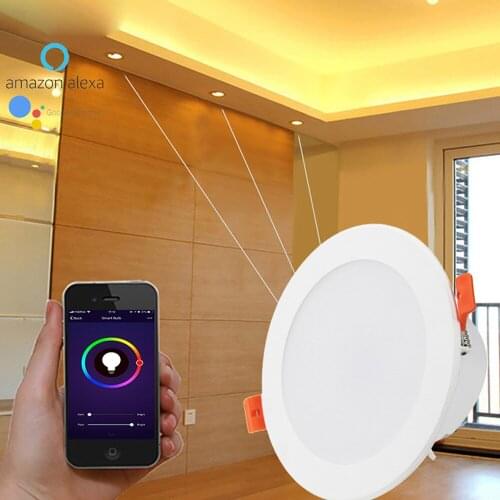 Smart WIFI Downlight Led 7W Smart Downlight WIFI Ceiling Light Voice Control APP Control work with Alexa Google Assistant IFTT