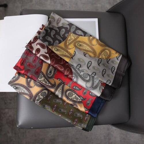 French fashion 70*70cm Square Women Lovely Plain Silk Shawl Scarf Office Lady Hair Neck Headband Foulards Headcloth Muslim Capes