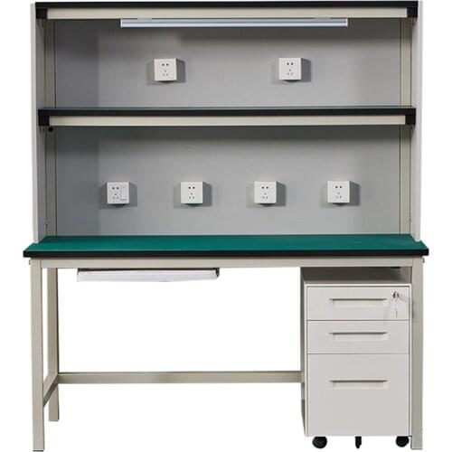 150cm Workshop Assembly Line Working Table with Drawer Light Stand Anti-static Operating Table Molding Repair Station Workbench