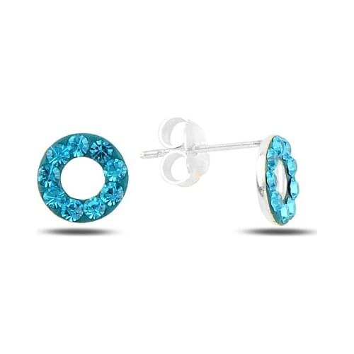 Silver 925 Sterling Ring Crystal Cubic Zirconia Earrings