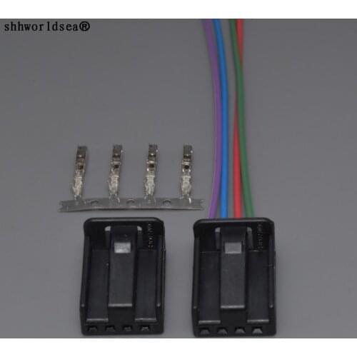 Shhworldsea 4 Pin Central Locking Switch Connector Plug Wire Harness 1K0 972 704C 1K0972704C