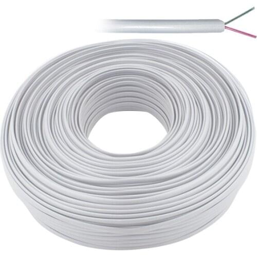 PHONE CABLE 2 Lİ WHITE FLAT KÖKEN 100 METERS ELEKTROMER