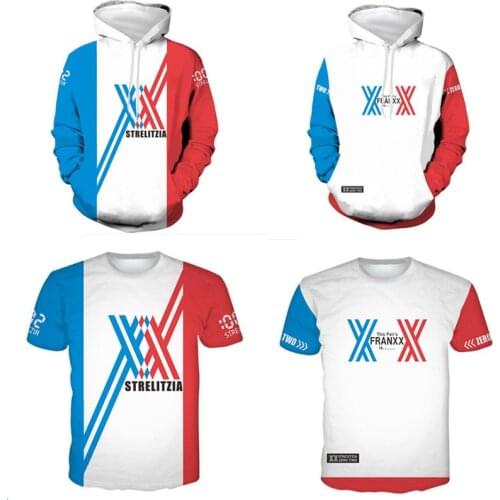 Anime Hoodie DARLING In The FRANXX Cosplay Printing Long Sleeve Sweatshirt Casual Men Women Popular Harajuku Tops New T-shirt