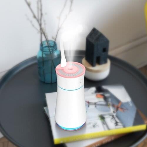 ELOOLE 300 ML Humidifier Spray Diffuser Mini USB Portable Humidification For Home Room Car Office With USB Lights And Fans