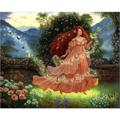 Embroidery Counted Cross Stitch Kits Needlework - Crafts 14 ct Aida DIY Arts Handmade Decor Oil painting - Summer Fairy
