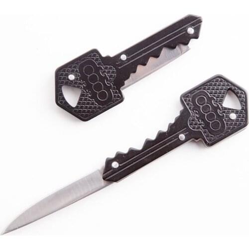 High Quality Portable Stainless steel mini folding knife ladies self-defense fruit knife keychain