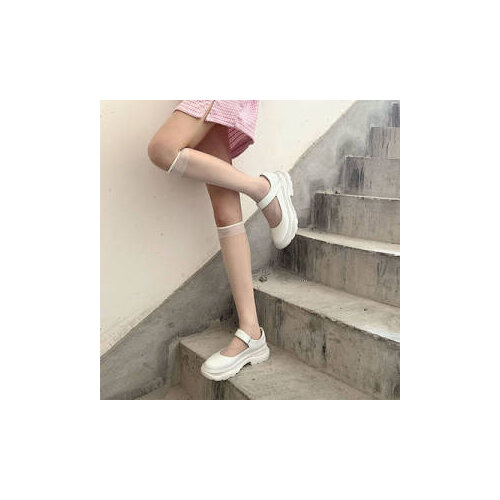 Spring Platform Leather Shoes Women Flats Casual Oxford Loafers Thick Bottom Ladies Wedge Lolita Shoes Mary Jane Women Moccasins