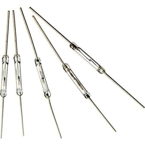 100pcs /lot Reed Switch MagSwitch Magnetic Induction Switch 10W NO Normal Open 2x14mm