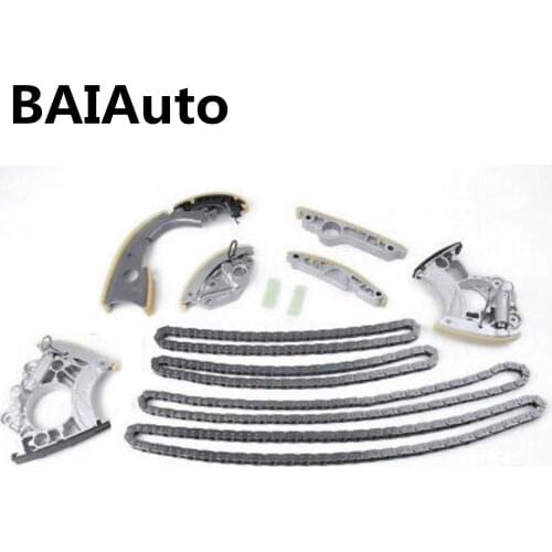 12PCS Engine Repair Timing Chain Tensioner Guide Rail Kit For Audi A4 A5 A6 A7 A8 Q5 Q7 VW Touareg 3.0T 06E109465AS 06E109507D