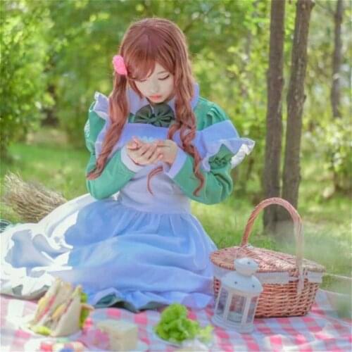 Anime Aph Maid Apron Dress Set Axis Powers Hetalia Hungary Cosplay Costume Aph Cos Halloween