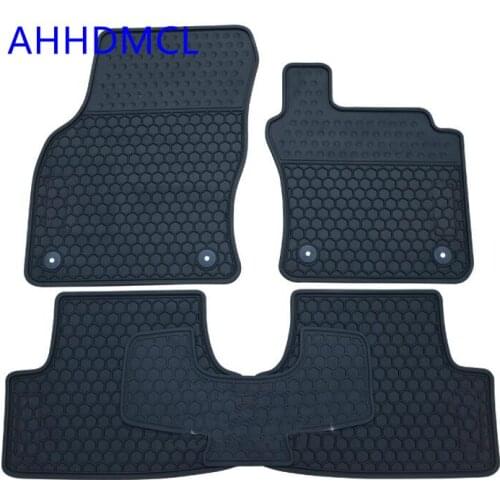 Car Rubber Mats Floor Mats Anti Slip Mat Carpets Feet Pads Custom Fit For Golf 7 G-T-I 2015 2016 2017 Right Hand Drive
