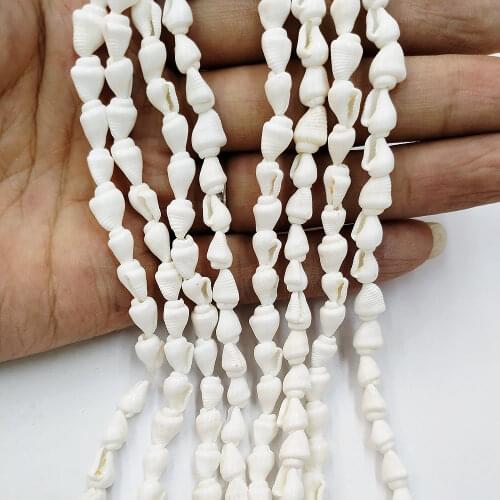 White Conch Conch Loose Beads Natural Conch Shell Material Beads for DIY Necklace Bracelet Earrings Jewelry Accessories 1 piece