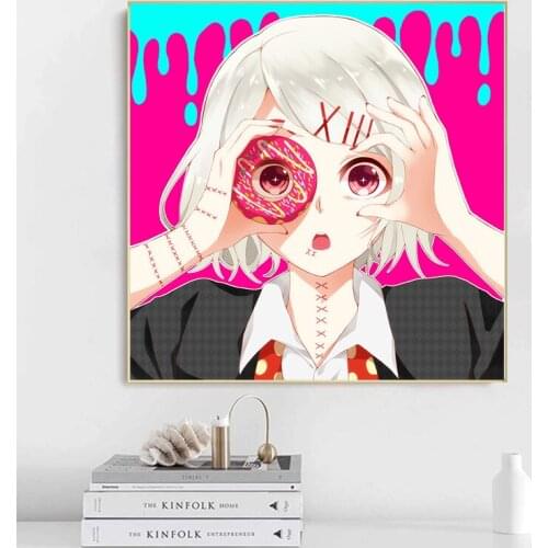 Colorful Japan Anime Tokyo Ghoul Poster Japanese Anime Wall Decoration Poster Art Prints 50 x 70 cm,No Frame