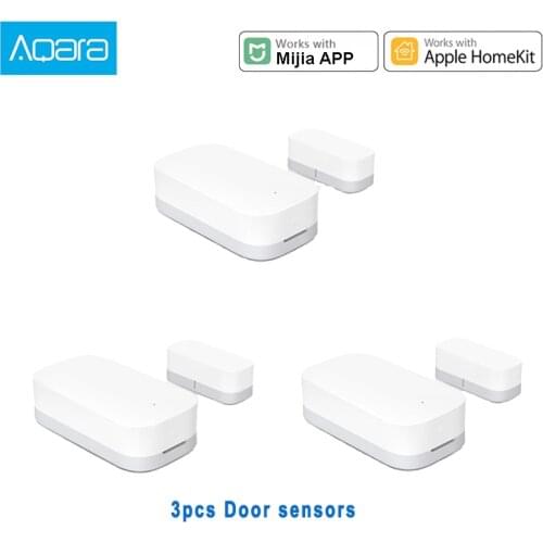 3PCS Aqara Door Window Sensor Zigbee Wireless Connection Smart Door Sensor Work With Mi Home APP for Xiaomi Mijia Smart Home
