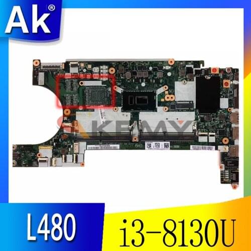 EL480 EL580 NM-B461 for Lenovo Thinkpad L480 L580 i3-8130U SR3JY motherboard notebook 100% test ok