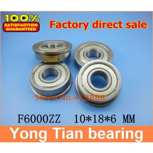 500pcs/lot free shipping Wholesale Flange ball bearing F6000ZZ 10*26*8 mm