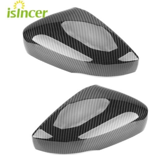 For VW Polo 6R 6C Side Door Wing Mirror Cover Replace caps (Carbon fiber) fit Volkswagen 2010 2011 2012 2013 2014 2016 2017