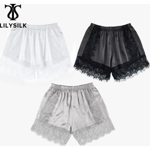 LilySilk 3 Pack Silk Tap Pants 19MM Lacy Soft Comfortable Women NEW Free Shipping